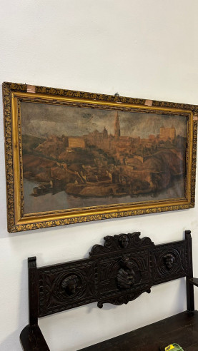 Pintura de Toledo, pintada por el prestigioso pintor Manuel Prior Bueno.